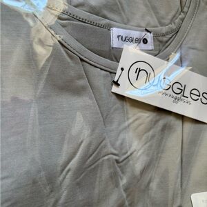 Nuggles Women’s 3/4 Sleeve Tee - Silver